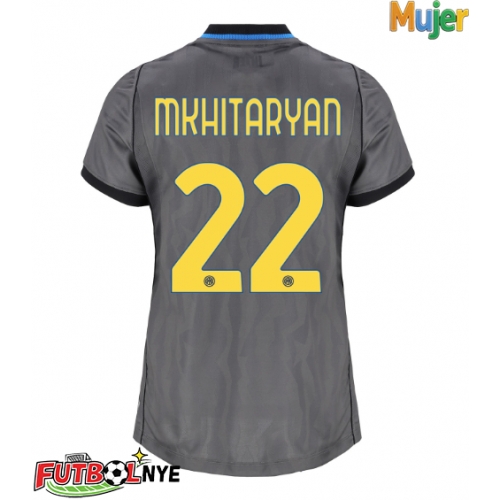 Camiseta Inter Milan Henrikh Mkhitaryan #22 Tercera Equipación para mujer 2026-27 manga corta